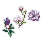 Алмазная (кристальная) мозаика Фрея, Наклейки Магнолия, 6х8 см