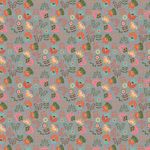 Ткань для пэчворка Peppy Лесные жители, отрез 50х55 см, 146 г/м², ЛЖ-15 серый, Peppy