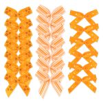 Набор текстильных бантиков, 100 шт, 306 оранжевый, Annet BDR