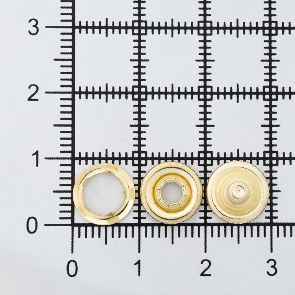 Кнопка рубашечная (джерси) открытая ⌀9.5 мм, ≈1440 шт, МЕТАЛЛ, золото, NEW STAR