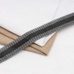 Кромка брючная клеевая тканая 25 мм / 5 метров, черный, 7210-9038