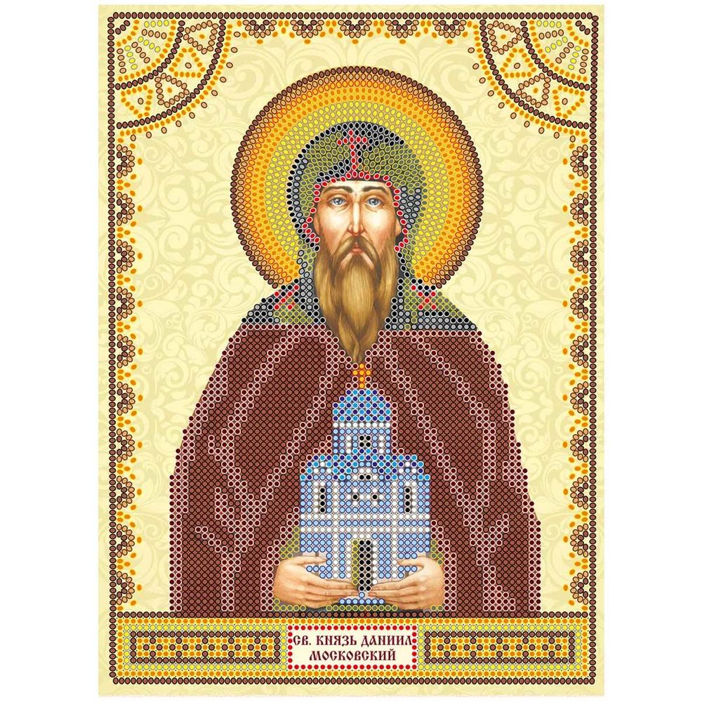 Рисунок для вышивания бисером Абрис Арт, Святой Даниил 17х23см, ACK-057