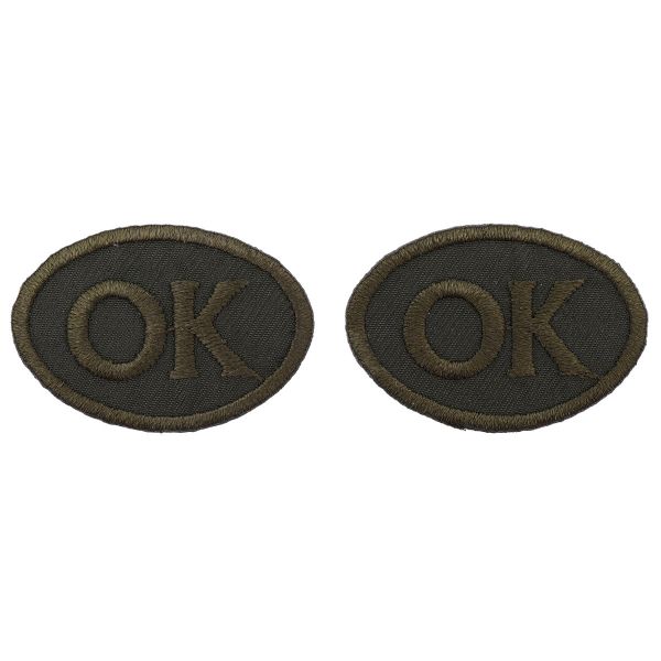 Термоаппликация Овал ОК 5х3см, уп., 2 шт, цв.хаки