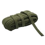 Шнур плоский плетеный х/б ⌀15.0 мм / 20 метров, цв.12 хаки