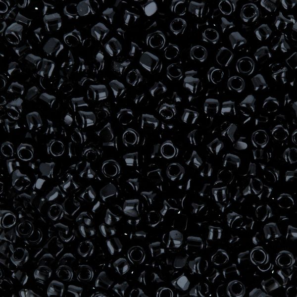 Бисер Toho 15/0 Charlotte 1 (1.7 мм), 25 г (5х5 г), 0049 черный