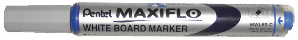 Маркер Pentel Maxiflo 4 мм, пулеобразное, MWL5S-C синий