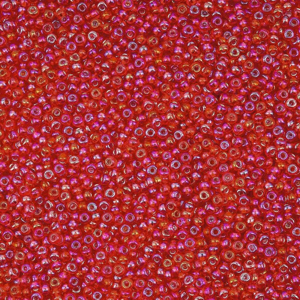 Бисер Preciosa прозрачный с серебр. центром 10/0 (2.3 мм), круг.отв., 50г, (97079)