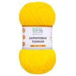 Пряжа Вязь Акриловая тонкая / уп.3 мот. по 100 г, 360 м, 340 желтый