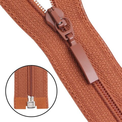 Молния спираль (витая) Arta Т5 (5 мм) 1 зам., разъем., 40 см, цв. 856 св.коричневый, уп.5 шт