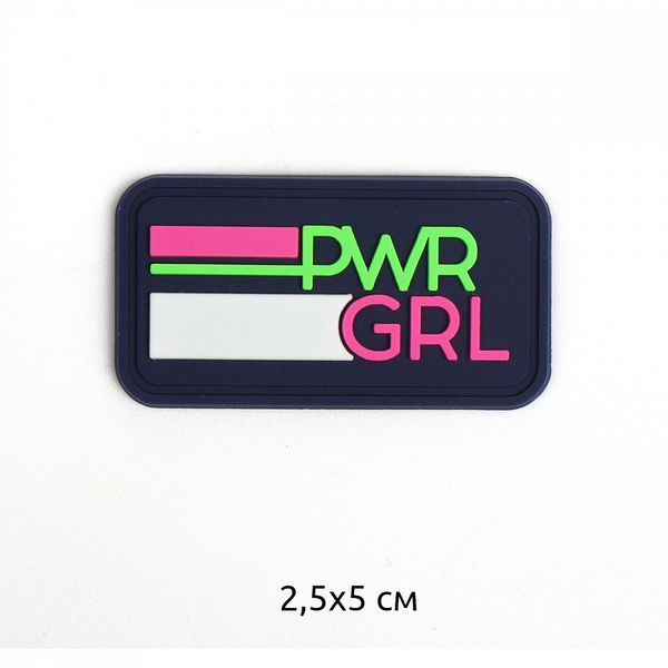 Аппликации пришивные 2398 PWR GRL 5х2см, т.синий+салат/розовый, 20 шт