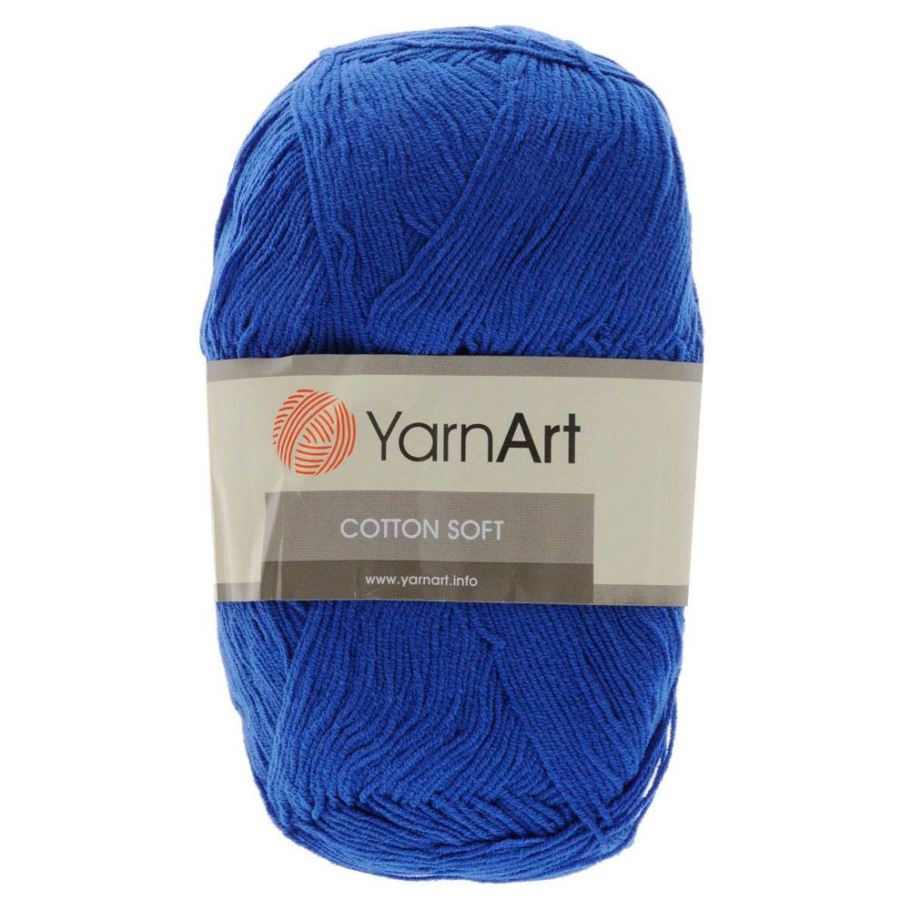Пряжа YarnArt (ЯрнАрт) Cotton soft / уп.5 мот. по 100 г, 600м, 47 синий