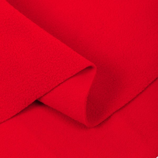 Флис 2-сторонний 190 г/м², 150 см / 2 метра, TBY-0059-S171 цв.S171 красный
