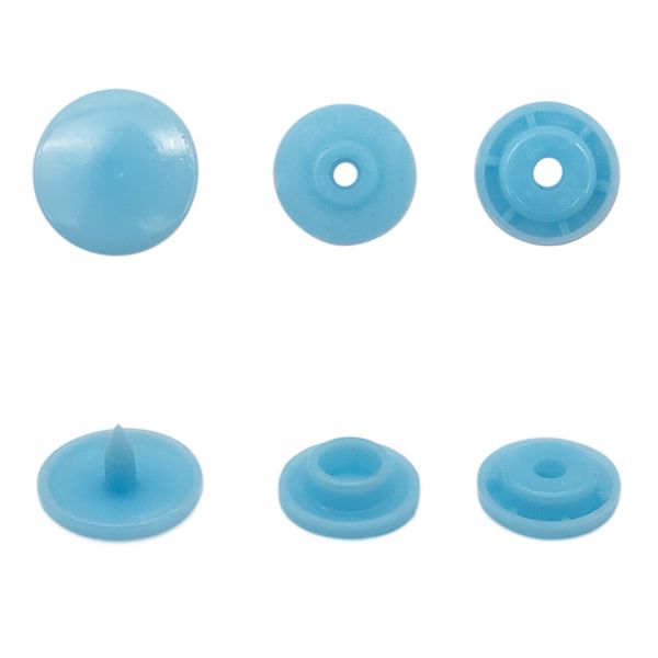 Кнопка рубашечная ⌀12,5/10мм пластик (≈1000 шт) New Star (198 небесно-голубой)