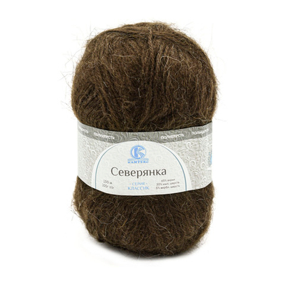 Пряжа Камтекс Северянка / уп.10 мот. по 100 г, 150 м, 063 шоколад