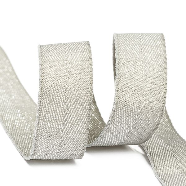 Тесьма (лента) киперная п/э металлизированная 16 мм / 22.85 метра, S132 серый