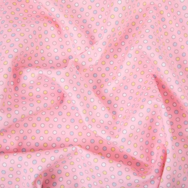 Ткань для пэчворка Peppy Молочные сны фланель, рулон 112 см / 5 метров, МС-08 розовый, Peppy