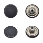 Пуговицы джинсовые ⌀17 мм, фиксированная ножка, гладкая, оксид, ≈100 шт, New Star