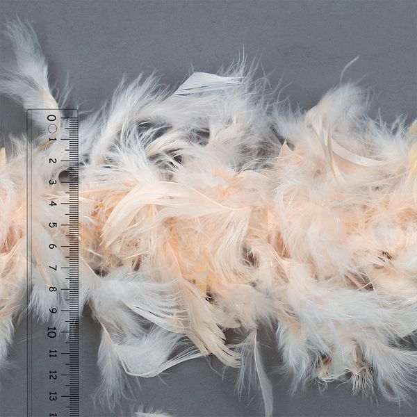 Боа из перьев 2 метра, FBY-50-122, цв.кремовый