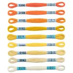 Набор мулине Gamma, 10, 9х8 м, Желто-оранжевый