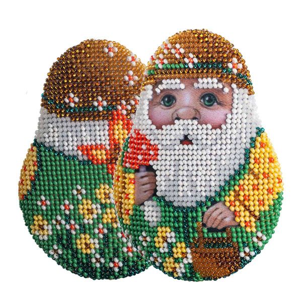 Набор для вышивания бисером Кроше (Радуга бисера), Лесовичок 10х8см