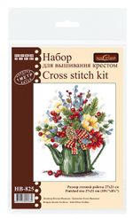 Набор для вышивания нитками МП Студия, Изысканный букет, 27х21 см