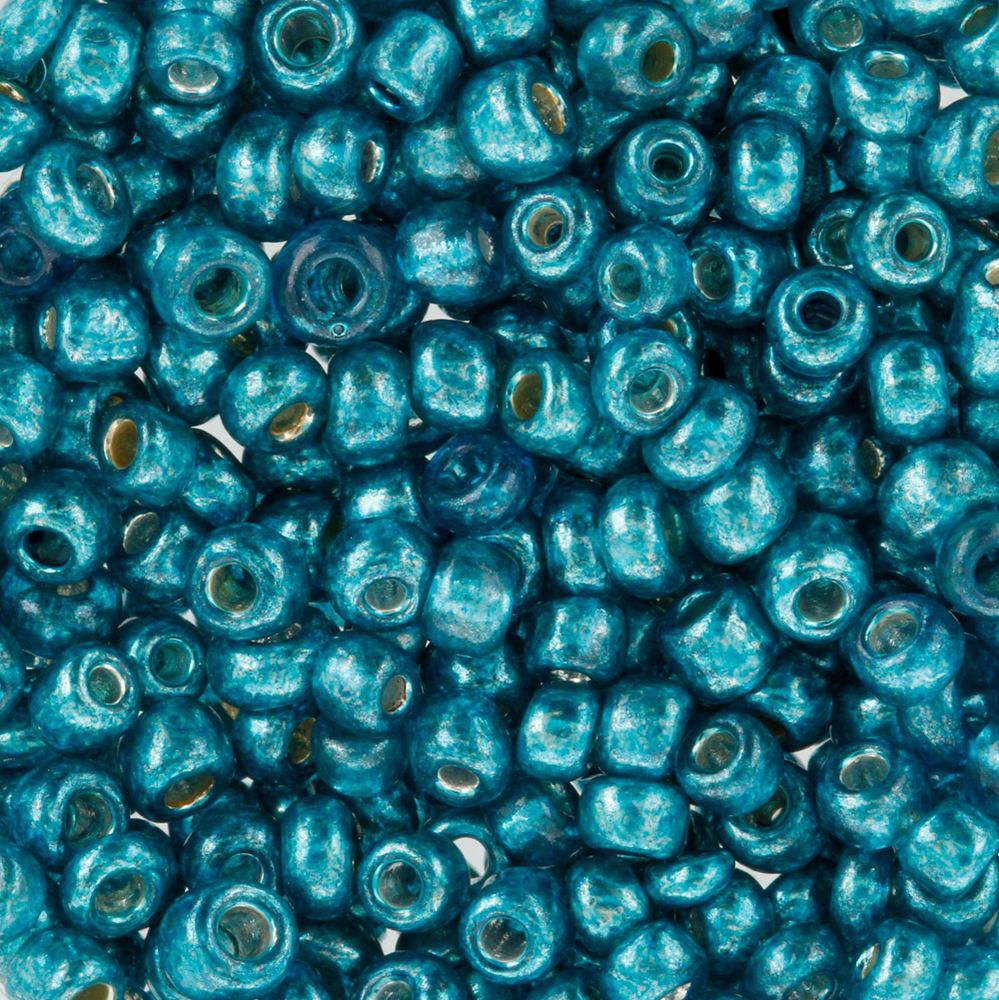 Бисер Zlatka 8/0 (2.9 мм), 100 г (10х10 г), №0564 бирюзовый, GR