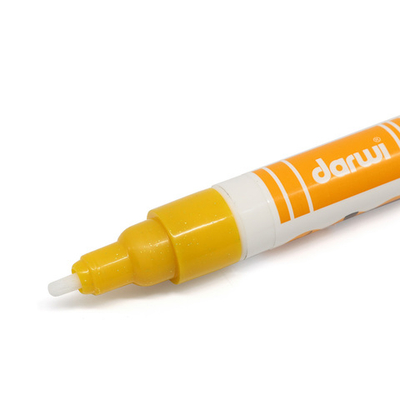 Маркер для ткани Darwi TEX Glitter, 2мм, с блестками, 700 желтый