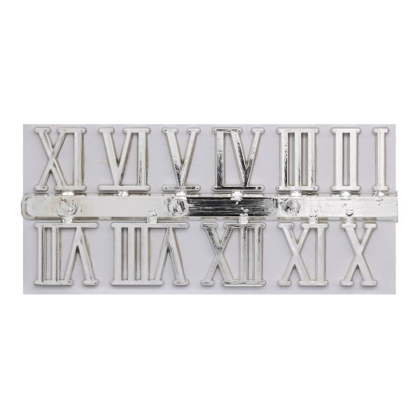 Цифры римские для часов 2,3см, серебро