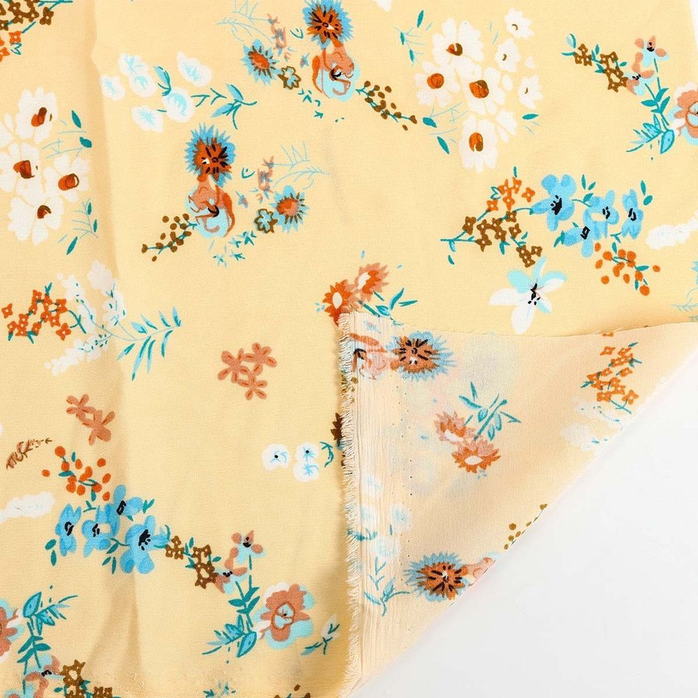 Софт ткань 105 г/м², шир.150 см, в нарезке, M213.2, цв.2 св.желтый, 5 метров /TOS/