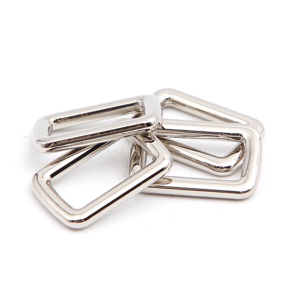 Рамка прямоугольная металл 15 мм /21х14 мм/ никель, ГУ12749, 4 шт