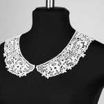 Пришивной кружевной воротник гипюр арт.TR.24GY03 27х6см цв.белый уп.50 комп, Kruzhevo