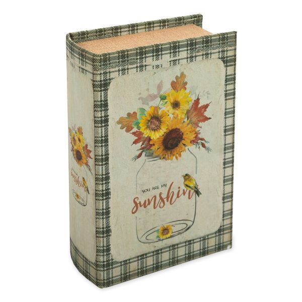 Шкатулка-книга 17х11х5 см, 098 Подсолнухи в банке, Gamma BBK-01