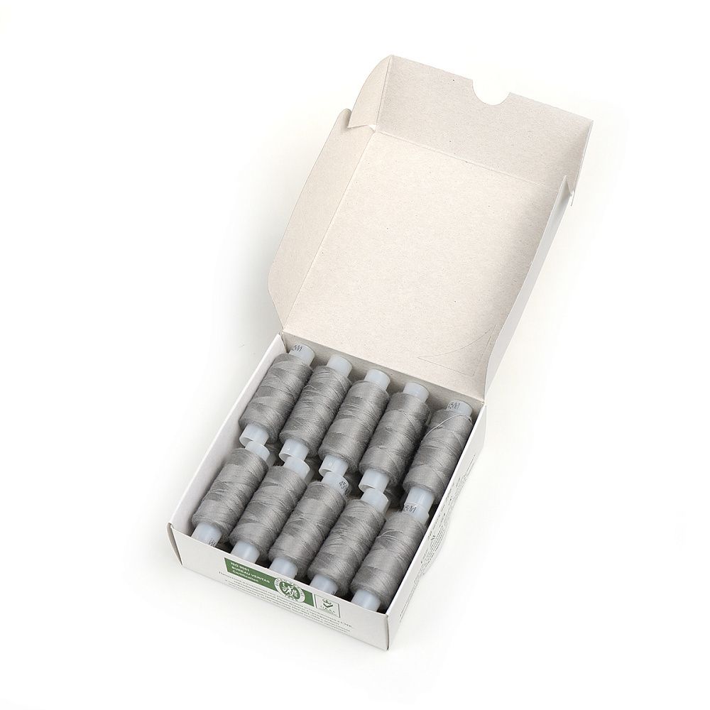 Нитки армированные ПНК им.Кирова 45ЛЛ, бытовые, 200 м / 20 кат., 6202 / 093 св.серый