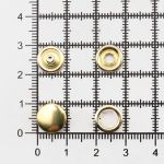 Кнопка рубашечная (джерси) закрытая ⌀9.5 мм, ≈144 шт, МЕТАЛЛ, золото, NEW STAR