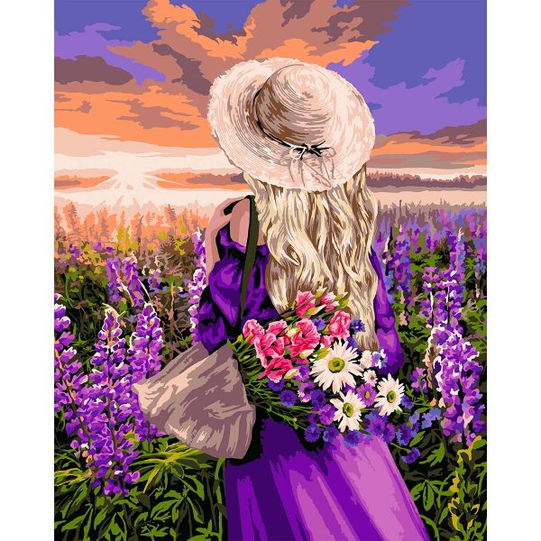 Картина по номерам Glama GLA18, Закатные дали 40х50 см