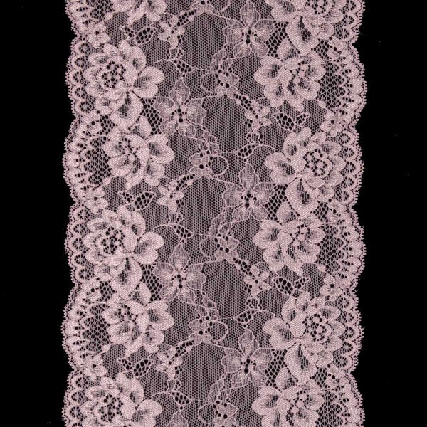 Кружево бельевое эластичное 180 мм / 13.72 м, цв. C344 пудровый