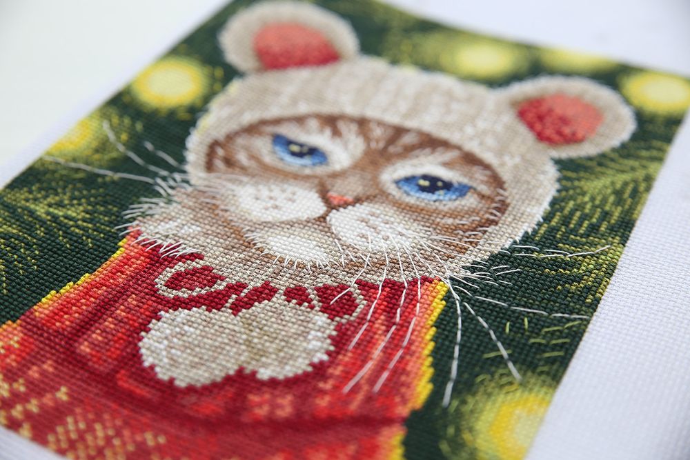 Набор для вышивания нитками Panna, Новогоднее настроение 16х21 см