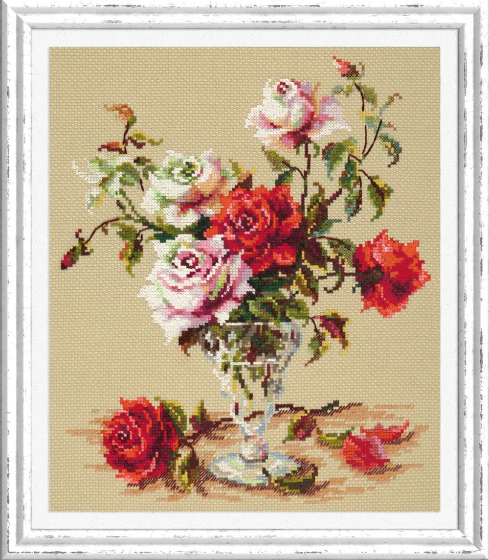 Набор для вышивания нитками Чудесная игла, Мелодия любви, 24х29 см