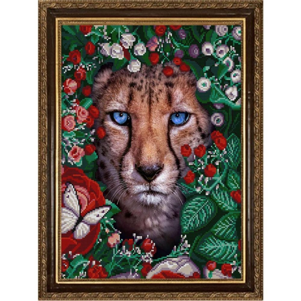 Рисунок для вышивания Конек (ткань), 1375 Природа и звери. Гепард 29х39 см