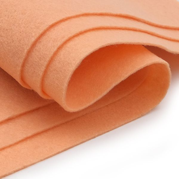 Фетр листовой мягкий 1.0 мм, 170гр, 20х30см, 10 шт/упак Astra&Craft (AF822/YF652 персиковый/бежевый)