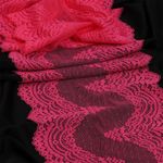 Кружево бельевое эластичное 230 мм / 10 м, 8036, цв.F144 розовый, Kruzhevo