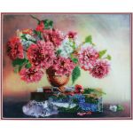 Набор для вышивания бисером Hobby&Pro, Георгины, 34х28 см