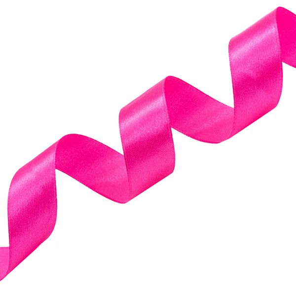 Лента атласная 1-сторонняя 25.0 мм / 22.86±1 метров, 015 фуксия, Globus