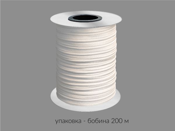 Молния рулонная витая (спираль) Т3 (3 мм) УСИЛЕННАЯ, НА БОБИНЕ, S-121 кремовая, аналог 571 (цв.SBS) / кор. 1200 метров