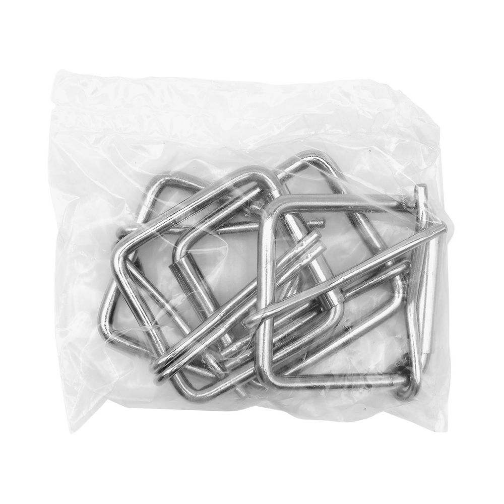 Пряжка ременная металл 51.5 мм (внешн. 63.5х63 мм, ⌀6 мм), 4 шт, роликовая, никель, П-10-18