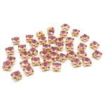Хрустальные стразы в цапах/золото, 6мм, 40 шт/упак, Astra&Craft (06 св.розовый), 4AR169/176