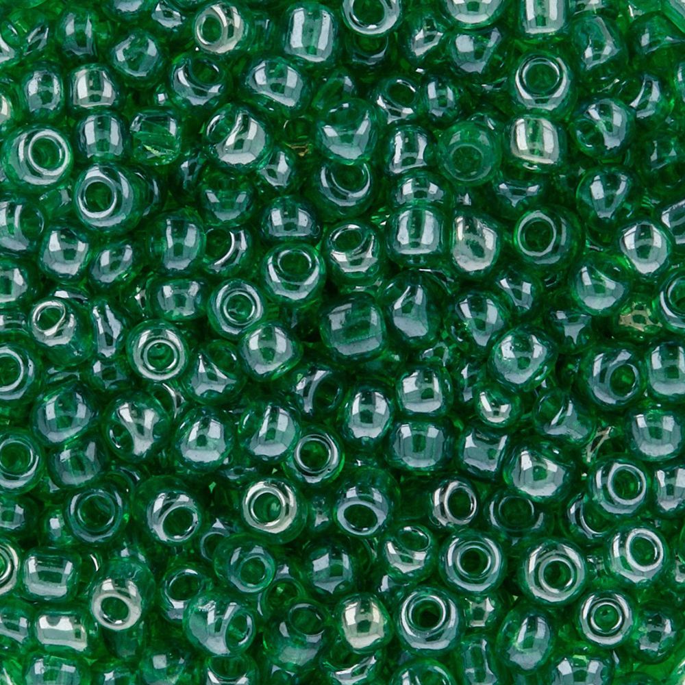 Бисер Zlatka 11/0 (2.1 мм), 100 г, №0107B т.зеленый, GR