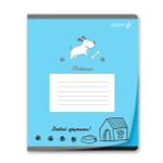 Тетрадь ученическая школьная пластик. обложкой 180 мкм. с трафарет. печатью, цвет.запечат.титул лист A5 12 л. на скобе 65 г/м², белизна 100% 25 шт линия, 01447 Давай дружить, Светоч Т181