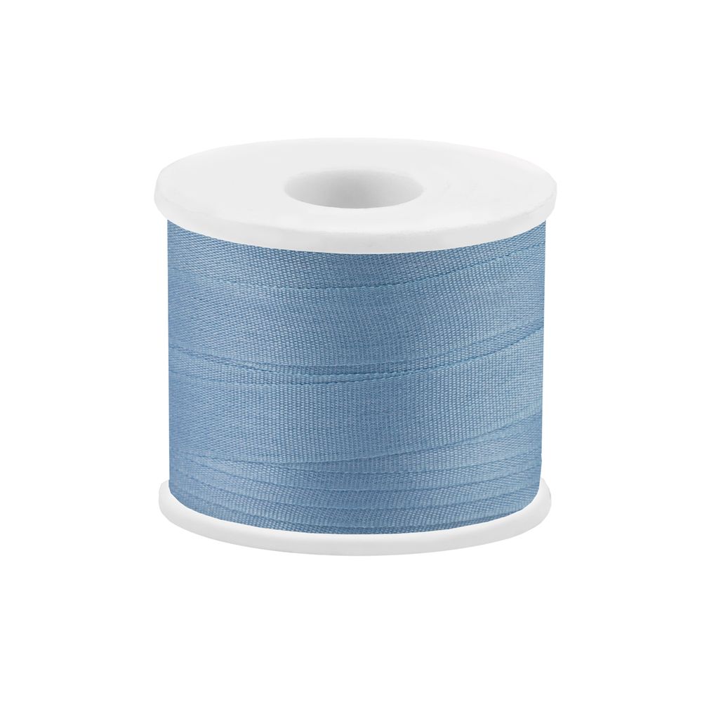 Лента (тесьма) шелковая 7.0 мм / 45.5±0.5 метров, №253 голубой, Gamma SR-7