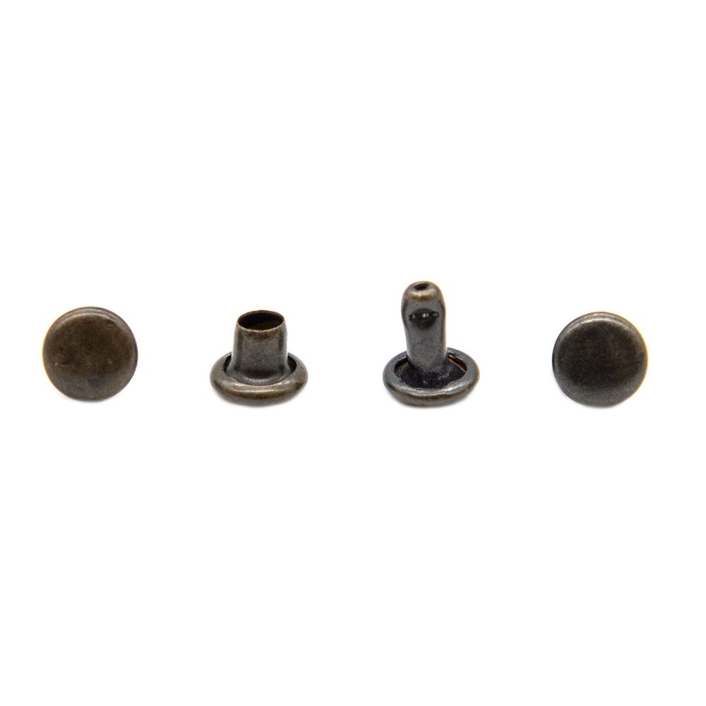 Хольнитены двухсторонние ⌀5 мм, h=5 мм, сталь, New Star №00, антик, уп≈5000 шт